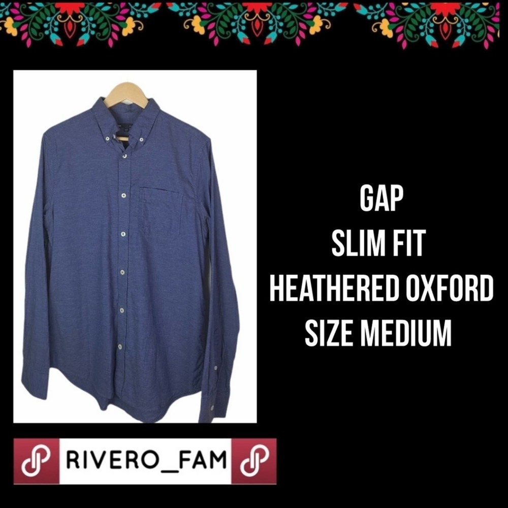 GAP| HEATHERED OXFORD SHIRT